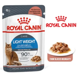 پوچ گربه رویال کنین لایت ویت 85 گرمی