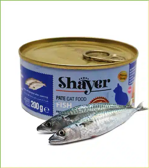 01 کنسرو شایر گربه پته ماهی 200 گرم
